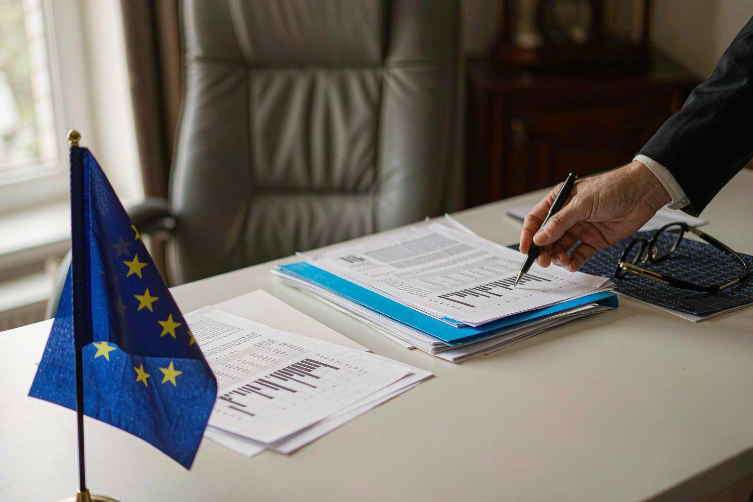 EU flag and compliance documents representing TPD regulation updates for vape distributors