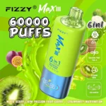 Use 60k Fizzy Max lll 60000 Puffs Vape 6 in 1 Flavors LED Display EU Warehouse 60000 wholesale vape