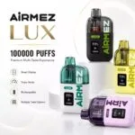 Airmez Lux 100000 Puffs (100K) — 100,000 puffs, Einweg-Vape, Großhandel aus dem estvape EU-Lager, MOQ 10 Stk.