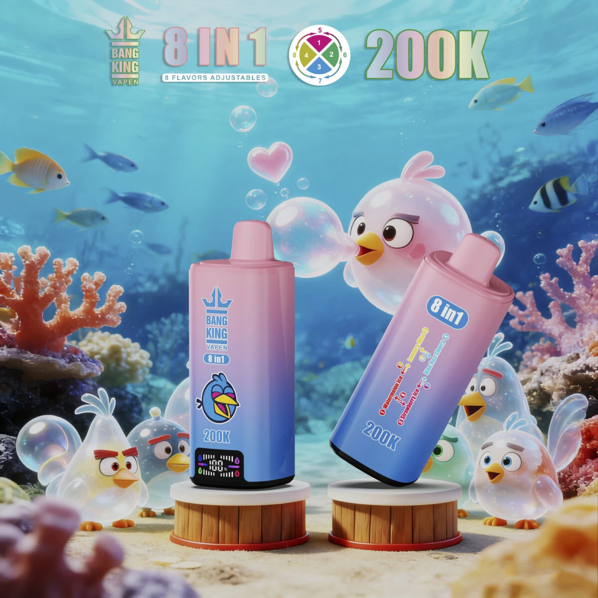 Bang King 200000 Puffs (200K) — 200,000 puffs, Einweg-Vape, Großhandel aus dem estvape EU-Lager, MOQ 10 Stk., Produktansicht 7