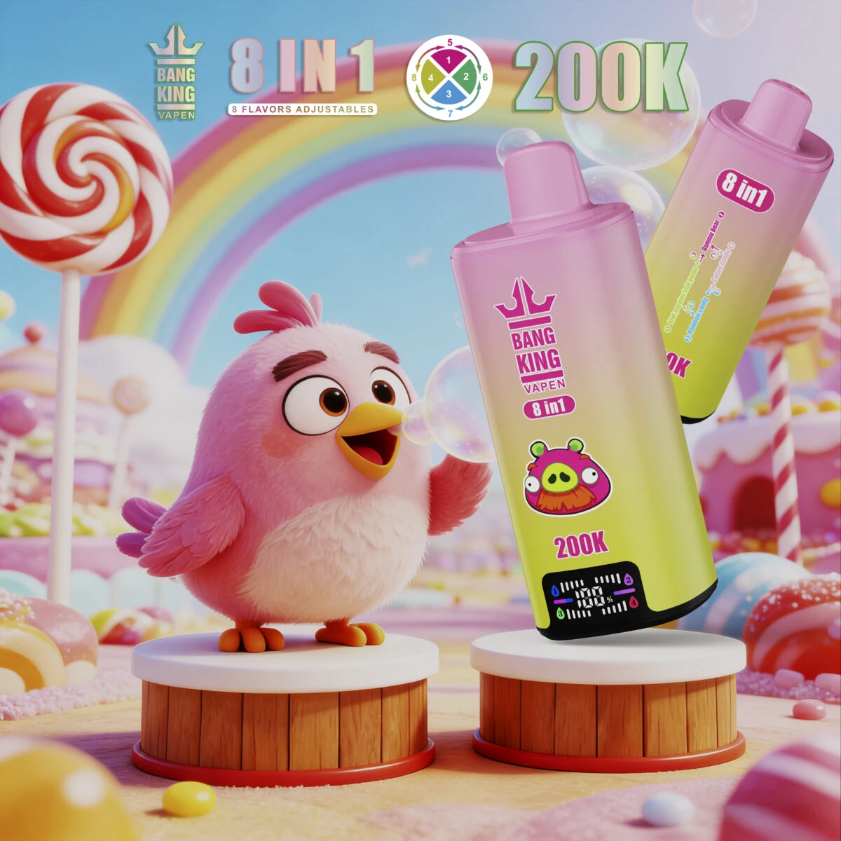 Bang King 200000 Puffs (200K) — 200,000 puffs, Einweg-Vape, Großhandel aus dem estvape EU-Lager, MOQ 10 Stk., Produktansicht 8