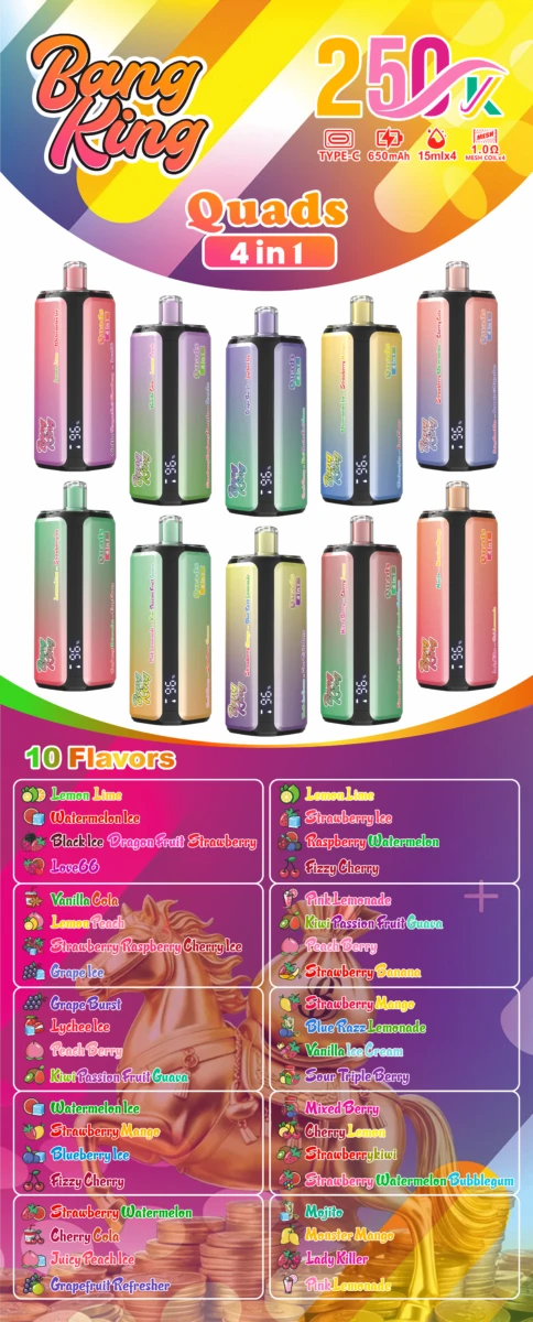 Bang King 250000 Puffs (250K) — 250,000 puffs, Einweg-Vape, Großhandel aus dem estvape EU-Lager, MOQ 10 Stk., Produktansicht 6