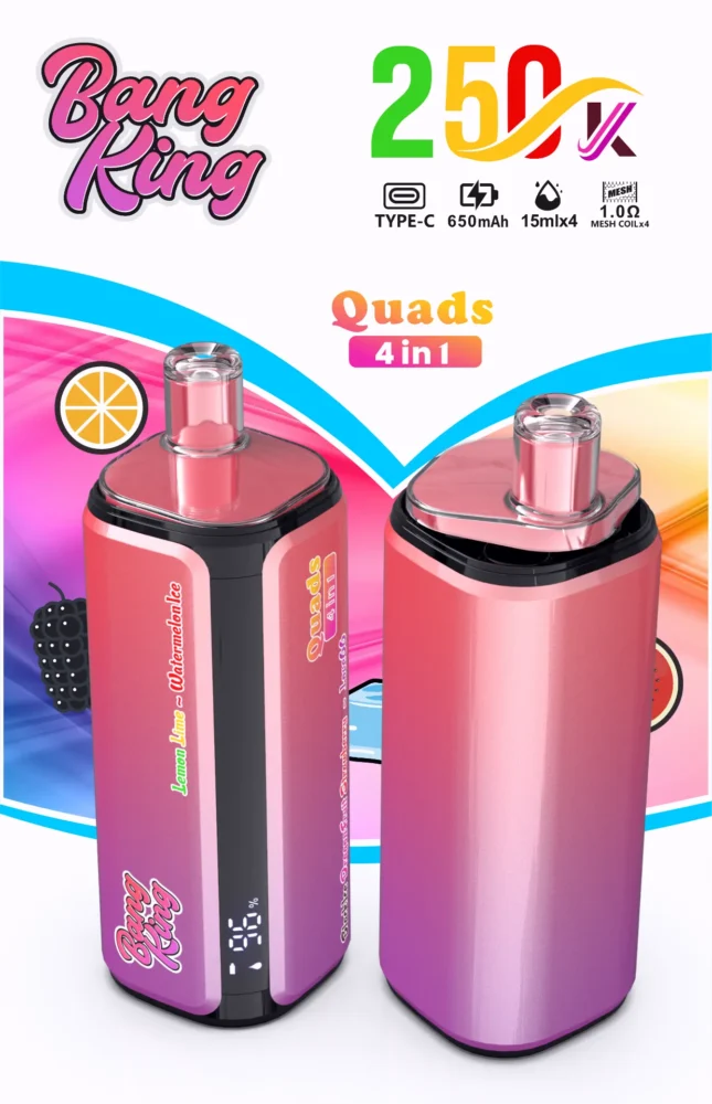 Bang King 250000 Puffs (250K) — 250,000 puffs, Einweg-Vape, Großhandel aus dem estvape EU-Lager, MOQ 10 Stk.