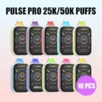 BOOD Pulse Pro 25000 Puffs (25K) — 25,000 puffs, vapeador desechable, venta al por mayor desde el almacén UE de estvape, MOQ 10 uds.
