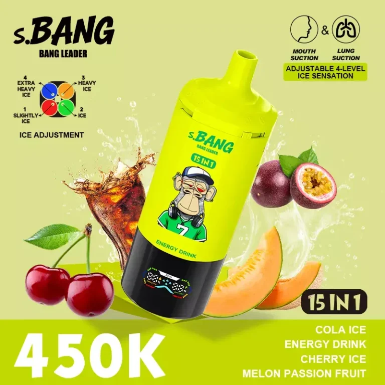 Bang Leader 450000 Puffs Disposable Vape (450K) — 450,000 puffs, wholesale from estvape EU warehouse, MOQ 10 pcs, vista del producto 5
