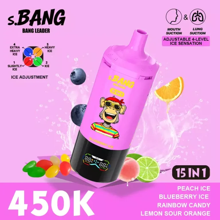 Bang Leader 450000 Puffs Disposable Vape (450K) — 450,000 puffs, wholesale from estvape EU warehouse, MOQ 10 pcs, vista del producto 8