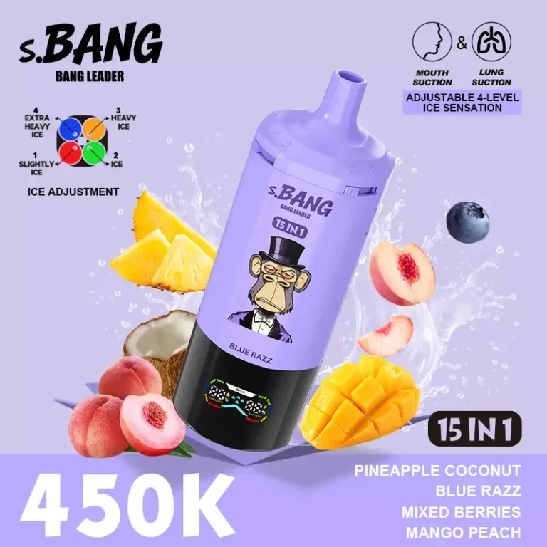Bang Leader 450000 Puffs Disposable Vape (450K) — 450,000 puffs, wholesale from estvape EU warehouse, MOQ 10 pcs, vista del producto 7