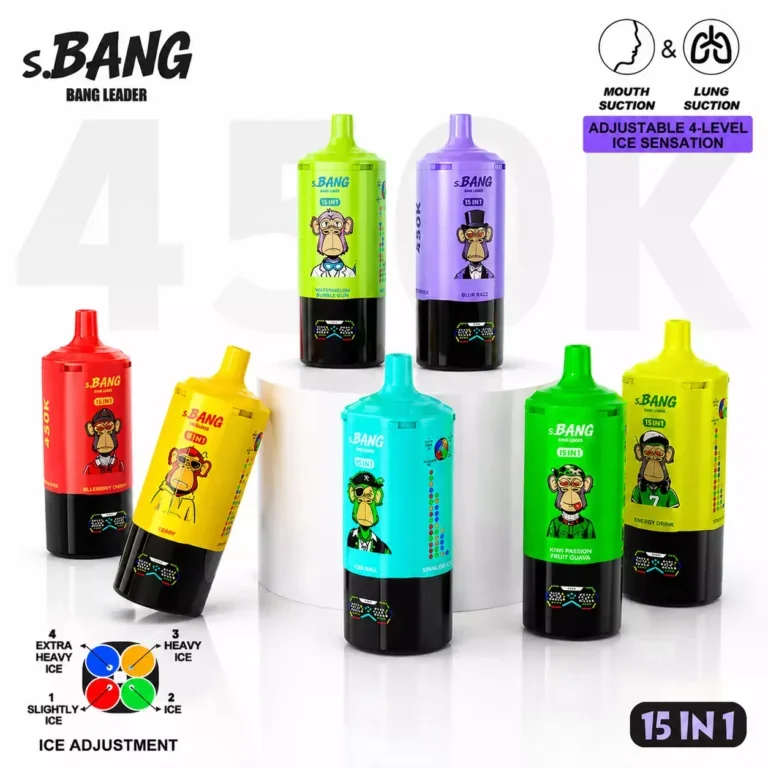 Bang Leader 450000 Puffs Disposable Vape (450K) — 450,000 puffs, wholesale from estvape EU warehouse, MOQ 10 pcs, vista del producto 6