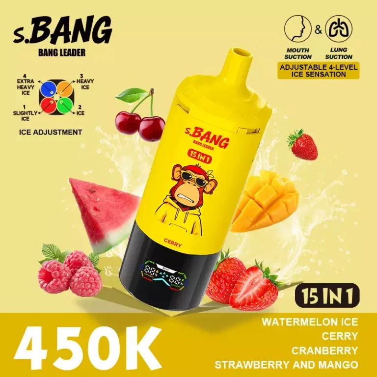 Bang Leader 450000 Puffs Disposable Vape (450K) — 450,000 puffs, wholesale from estvape EU warehouse, MOQ 10 pcs, vista del producto 3