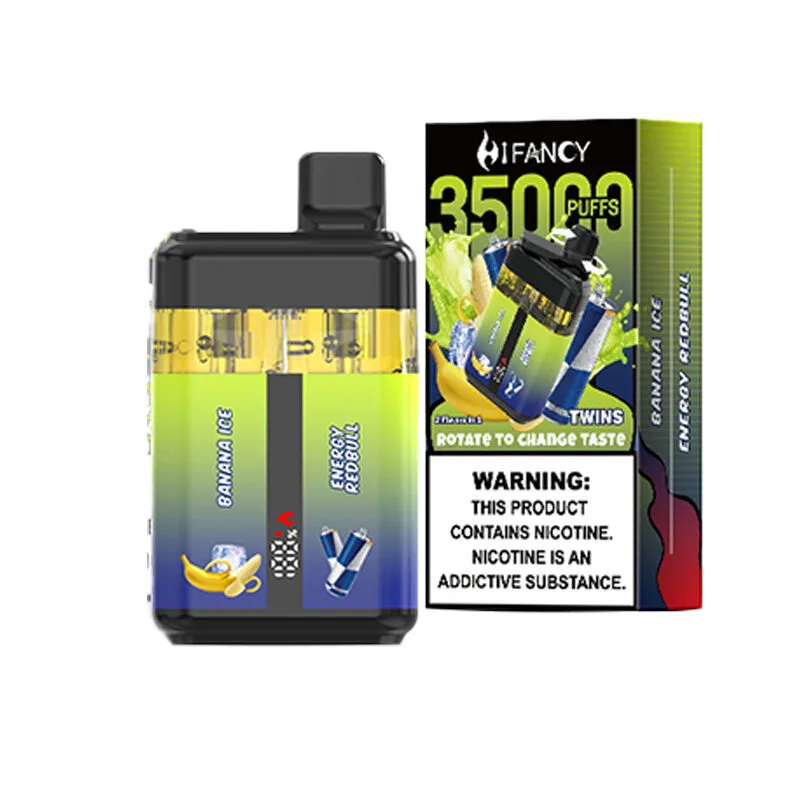 HIFANCY Twins 35000 Puffs (35K) — 35,000 puffs, vapeador desechable, venta al por mayor desde el almacén UE de estvape, MOQ 10 uds., vista del producto 6